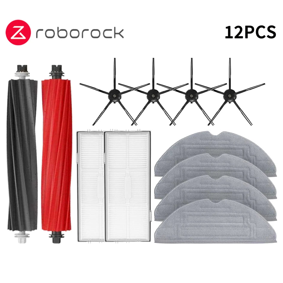 Roborock S8 Pro Ultra S8+ Robot Vacuum Cleaner Mop Choth Vacuum Bags Accessories Side Brush Filter Replaceable Spare Parts