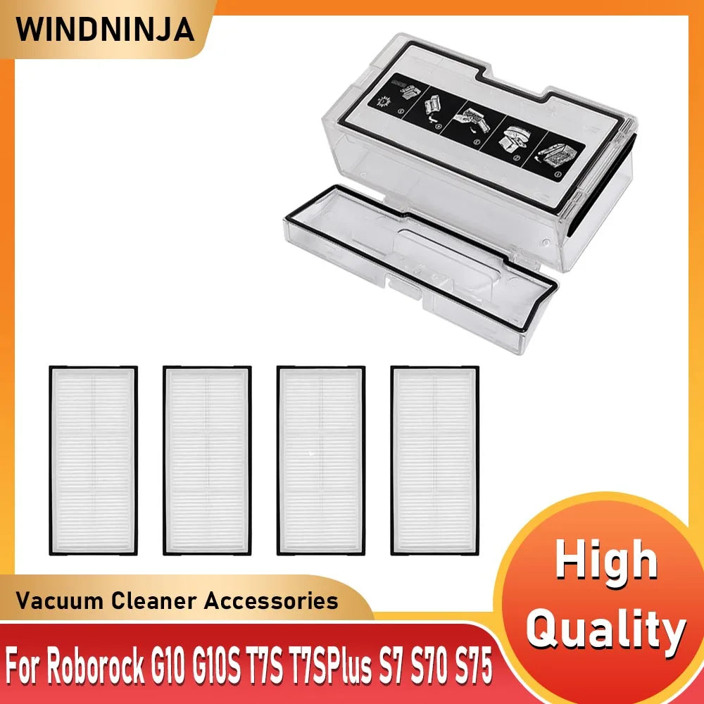 Hepa Filter/Dust Bin Kit for Roborock T7S T7SPlus S7 S70 S75