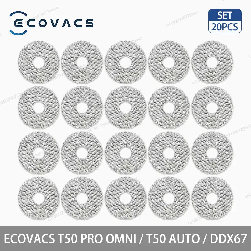 ECOVACS T50 PRO OMNI / T50 AUTO / DDX67 Robot Vacuum Cleaner Accessories Main Side Brush Hepa Filter Mop Cloth Dust Bag Parts