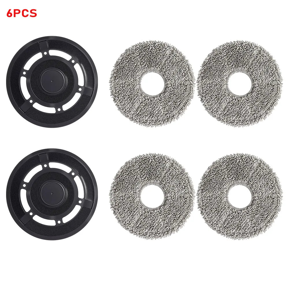 For Ecovacs Deebot X1 OMNI/TURBO T10 OMNI/TURBO/X1S PRO Dust Box Main Side Brush Hepa Filter Mop Rag Dust Bags Mop Cloths Parts