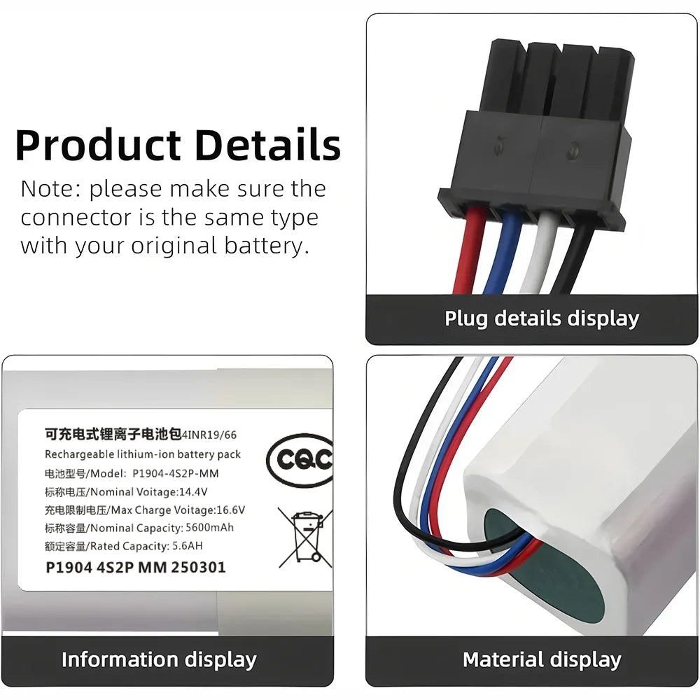 14.4V 12800mAh Replacement Battery 4S2P-MMBK P2150-4S2P-XWDL