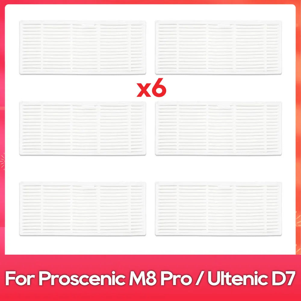 Fit For ( Proscenic M8 Pro / Ultenic D7 ) Part Accessories Main Side Brush Hepa Filter Mop Dust Bag Robot Vacuum Cleaner Kit