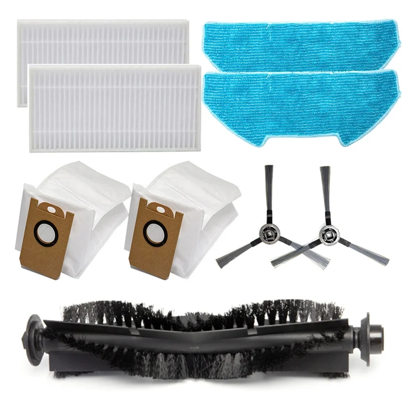 A23F-Side Brush Replacement Kit Including Mop Cloth Dust Bag