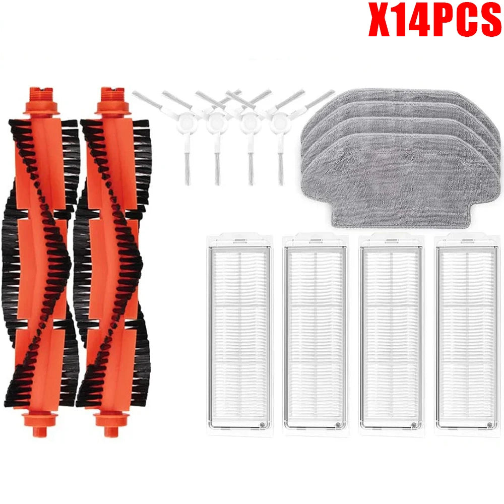 For Xiaomi Robot Vacuum S10 S12 T12 B106GL/Mop 2S XMSTJQR2S /3C B106CN Spare Parts Main Side Brush Filter Mop Replacement Parts