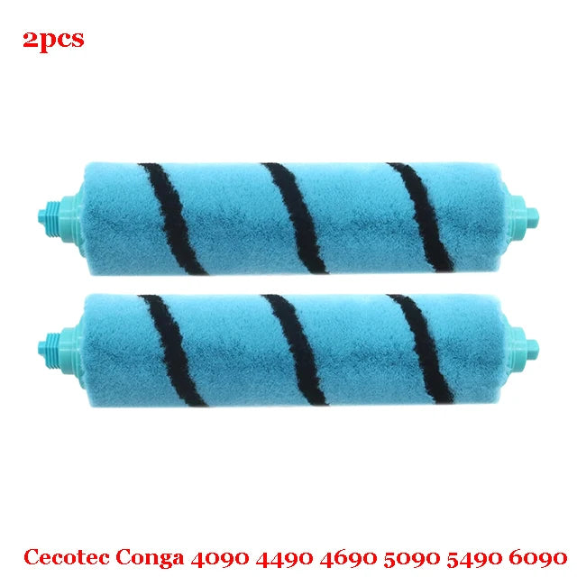 For Cecotec Conga 4090 4490 4690 5090 5490 6090 Robot Vacuum Cleaner Side / Soft Roller Brush Mop Cloth Rags Wheel Accessories
