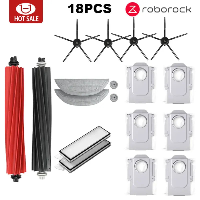 Roborock S8 Max V Ultra G20s Robot Vacuum Cleaner Accessories Mop Choth Vacuum Bags Side Brush Filter Replaceable Spare Parts