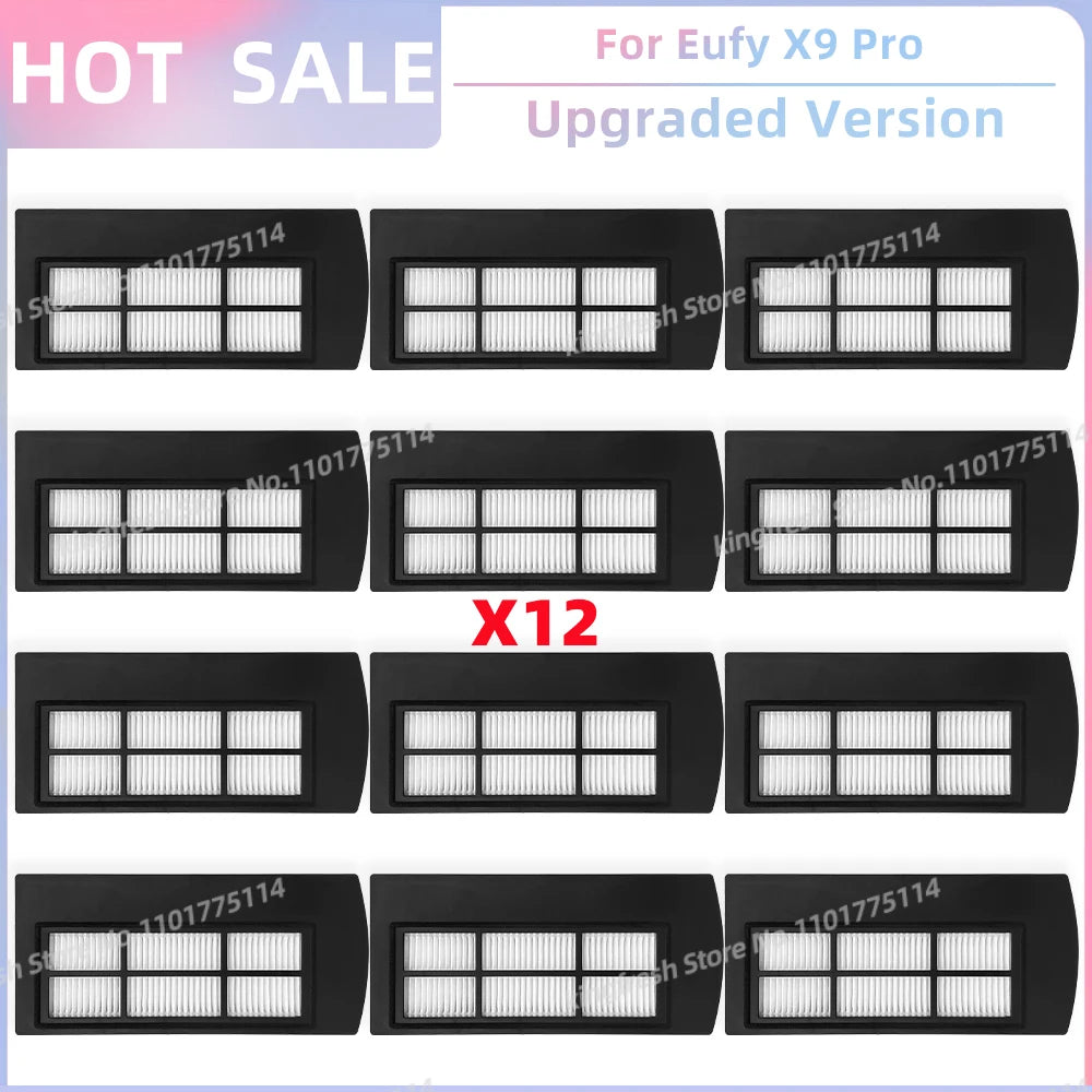 Compatible For Eufy X9 Pro Robot Vacuum Replacement Parts Main Roller Side Brush Hepa Filter Mop Cloth Pad Accessories