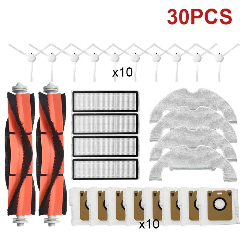 Accessories Dreame Bot D10 Plus RLS3D Robot Vacuum Cleaner Hepa Filter Mop Main Side Brush Dust Bag Replacement Parts
