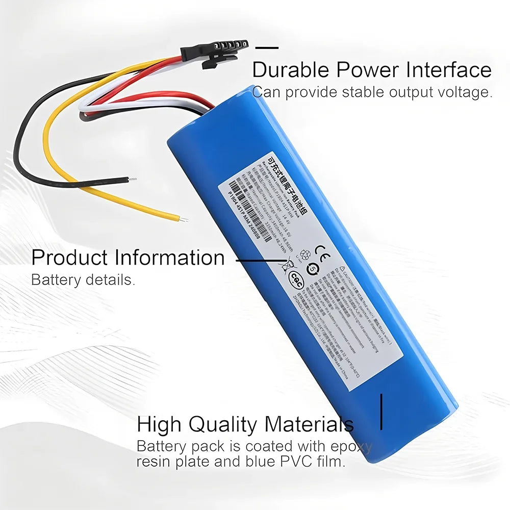 for CECOTEC CONGA 3090 14.4 V 12800 mAh 3091 3092 2090 1690 