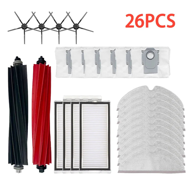 Roborock Q5 Pro+ Q8 Max Q8 Max+ Q5 Pro Robot vacuum cleaner Accessories Main Brush Hepa Filter Mop Dust Bag Replacement Parts