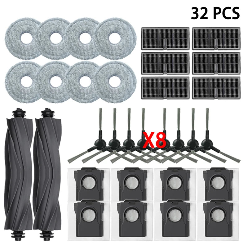 Dreame D30 Ultra Robot Vacuum Cleaner Replacement Accessories Main Side Brush HEPA Filter Mop Cloths Dust Bag Spare Parts