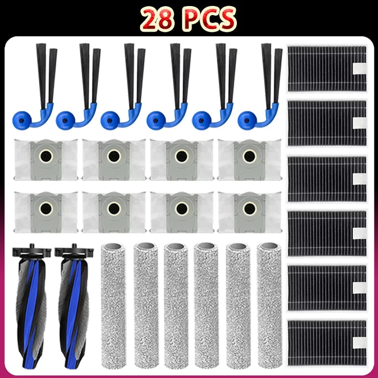 For Ecovacs Deebot T90 Pro Omni/T90 Omni Robot Vacuum Accessories Main Side Brush Filter Roller Mop Dust Bags Replacement Parts