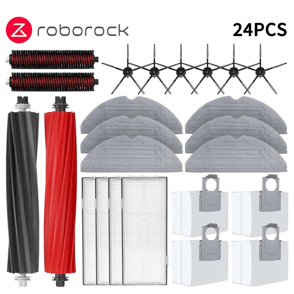 Roborock S8 Pro Ultra S8+ Robot Vacuum Cleaner Mop Choth Vacuum Bags Accessories Side Brush Filter Replaceable Spare Parts
