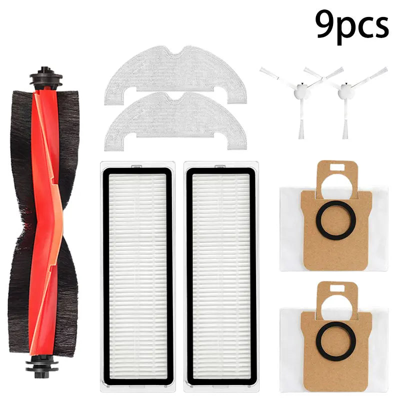 For Xiaomi Robot Vacuum X10 Robot Vacuum Cleaner Parts Replacement Main Side Brush Hepa Filter Mop Cloth Dust Bag Accessories