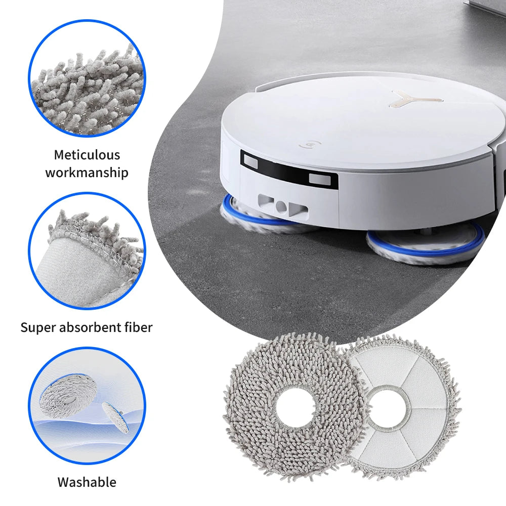 Mop Cloth Mop Pad for ECOVACS Deebot X1 Omni X2 Omni T30 Pro