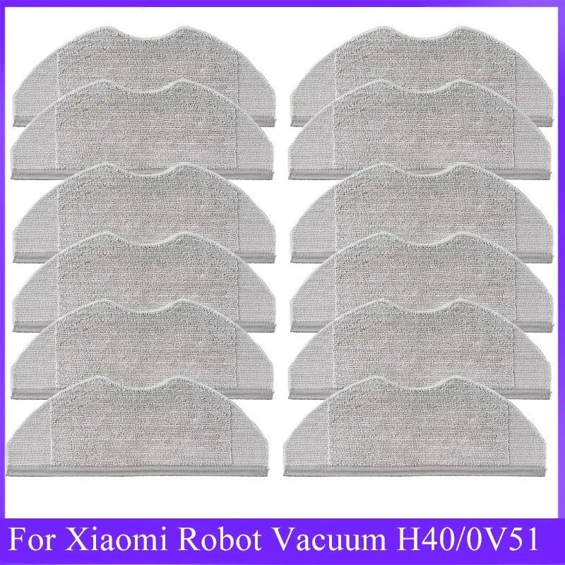 2/4/5/6/8/10/15/20pcs Mop Cloth For Xiaomi Robot Vacuum S40 