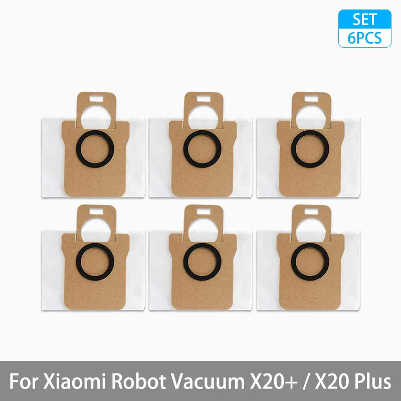 For Xiaomi Robot Vacuum X20+ / X20 Plus Parts Accessories Main Brush Side Brush Hepa Filter Mop Cloth Dust Bag Replacement Spare