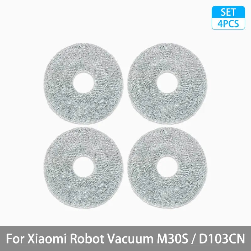 For Xiaomi Mijia M30S D103CN Robot Vacuum Cleaner Accessories Main Side Brush Hepa Filter Mop Cloth Dust Bag Replacement Spare