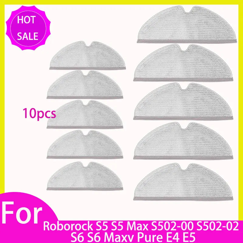 HEPA Filter Mop for Roborock S5 S502-00 S502-02 S5 Max S6 MaxV S6 Pure E4 E5 Robot Vacuum Spare Parts Main Side Brush