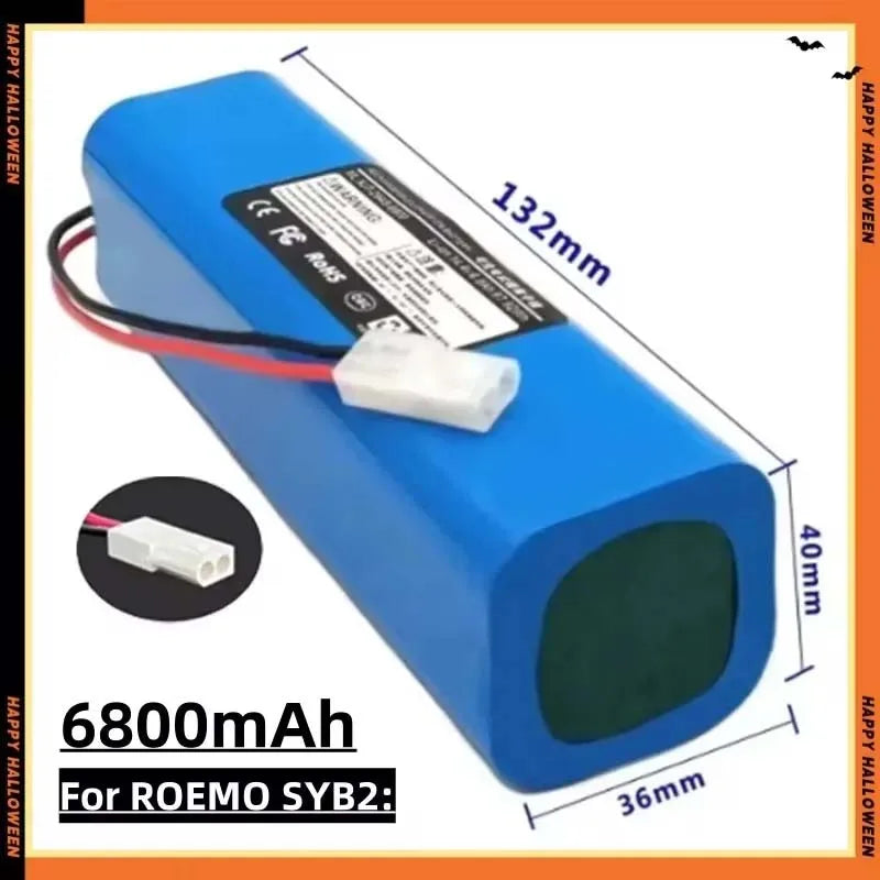 14.4V Rechargeable Li-ion Battery for Neabot Q11 Robot Vacuum Cleaner Replacement Accessories 12800mAh 14.8V