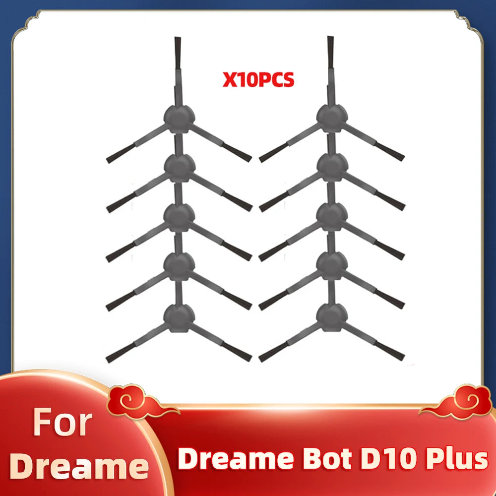 Replacement For Xiaomi Dreame Bot D10 Plus RLS3D Robot Vacuum Cleaner Main Brush Side Brush Hepa Filter Mop Dust Bag Spare Parts