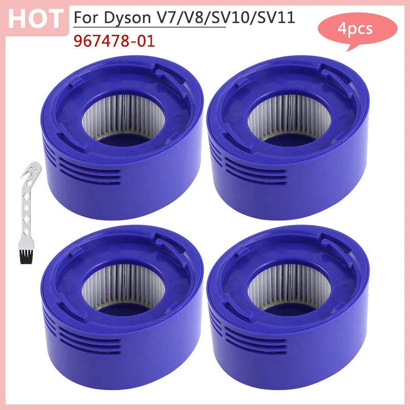 For Dyson V7 V8 SV10 SV11 Spare Parts Handhold Robot Vacuum Cleaner Front Rear Hepa Filter Home Accessories 967478-01