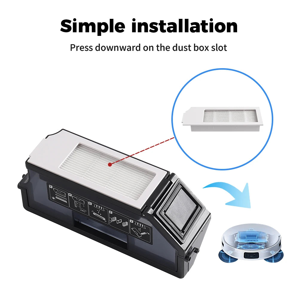 Hepa Filter Replacement For Ecovacs Deebot X1S PRO/T10 OMNI/