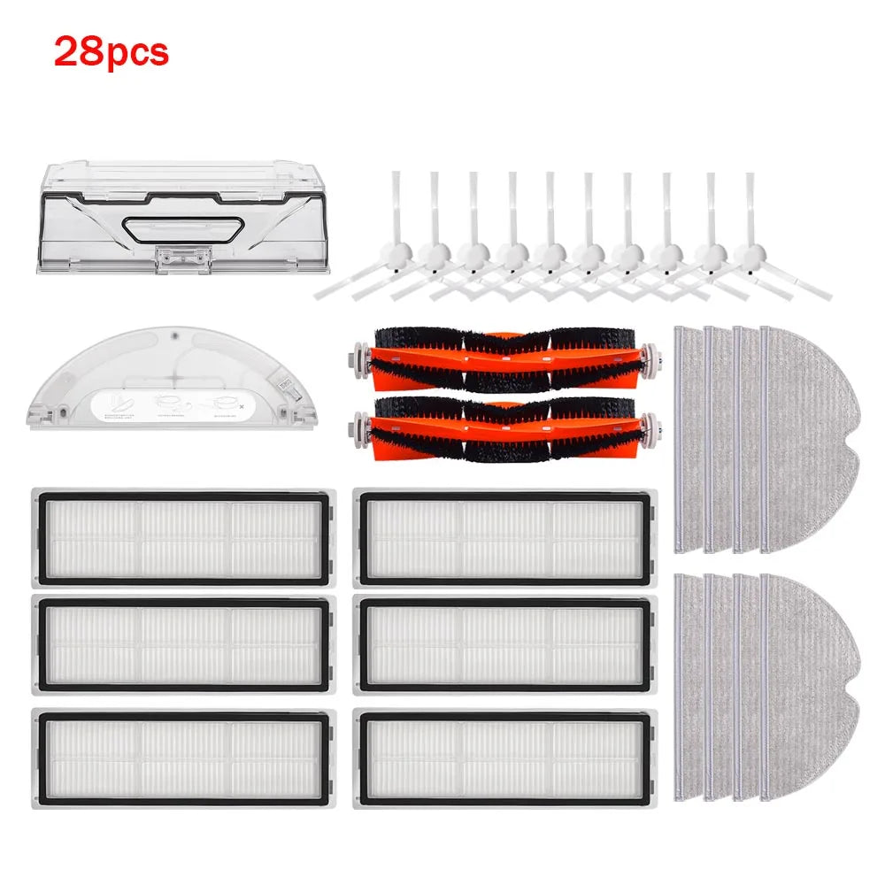 For Xiaomi Mijia 1C 2C 1T STYTJ01ZHM For Dreame F9 Robot Vacuum Cleaner Mops Water Tank Hepa Filter Main Side Brush Dust Box Kit