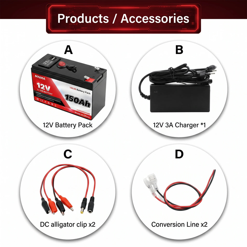 12V LiFePO4 UPS Battery 150Ah Built-in BMS Deep Cycle Releas