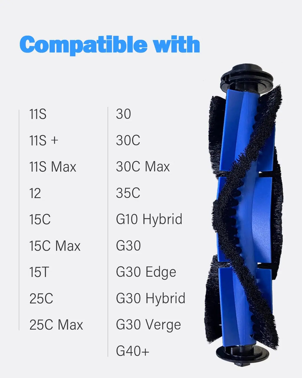 Rolling Brush Compatible with Eufy RoboVac 11S 30C G30 30 11