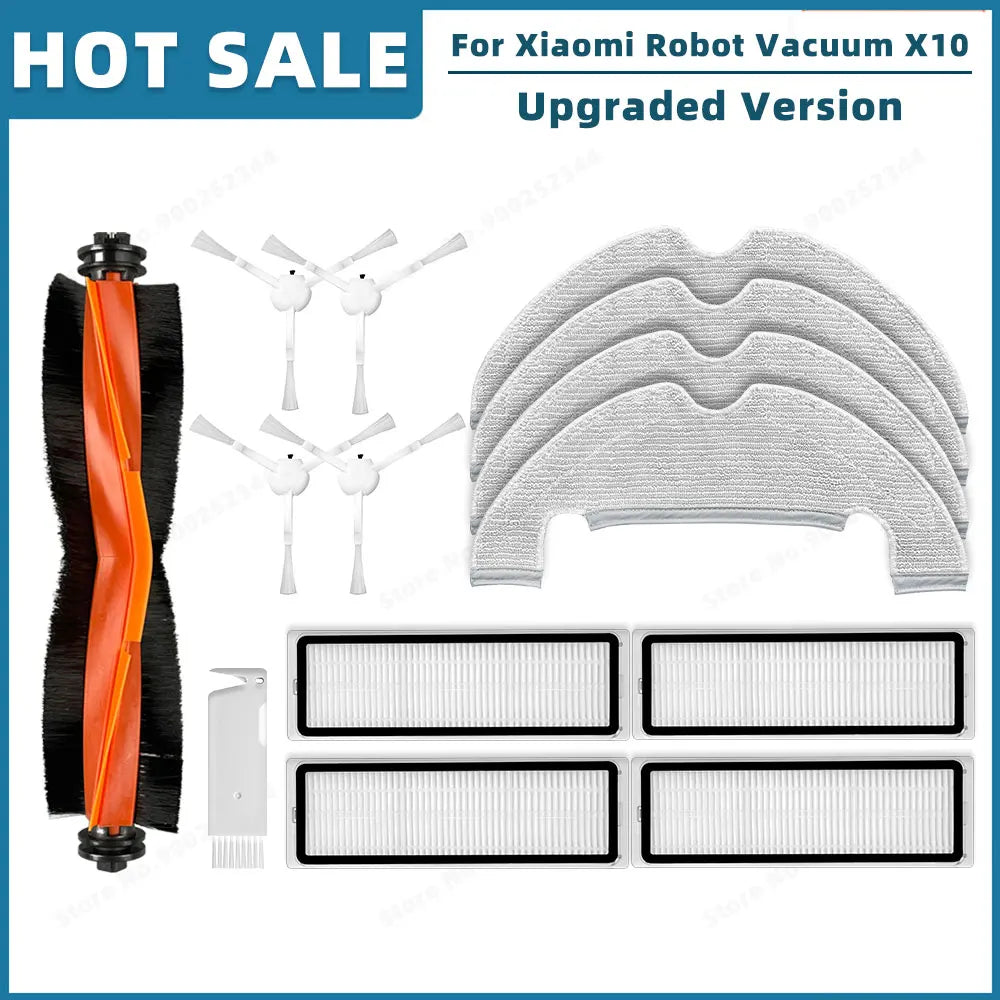 Compatible For Xiaomi Robot Vacuum X10 B102GL Replacement Spare Parts Accessories Main Side Brush Hepa Filter Mop Cloth Dust Bag