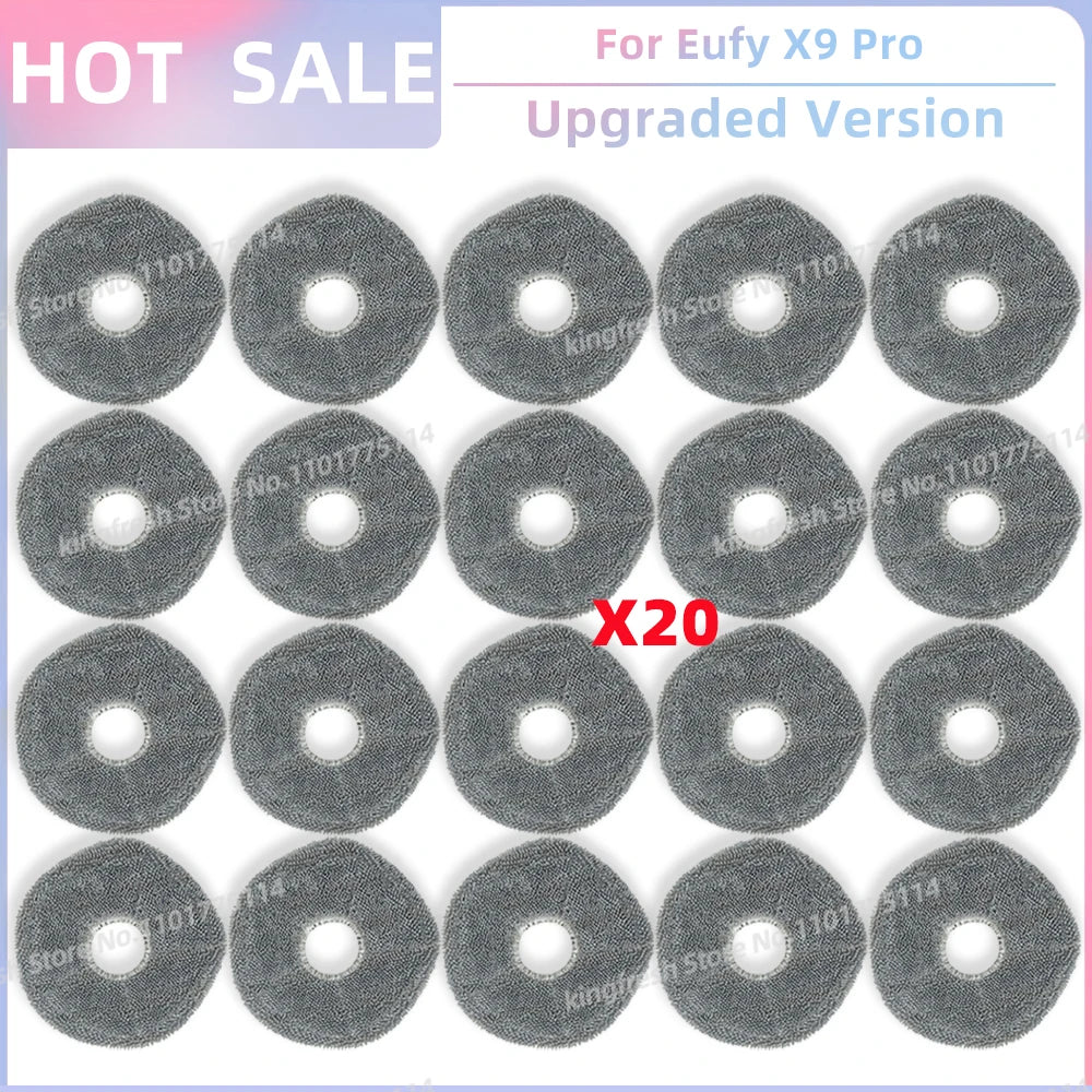 Compatible For Eufy X9 Pro Robot Vacuum Replacement Parts Main Roller Side Brush Hepa Filter Mop Cloth Pad Accessories