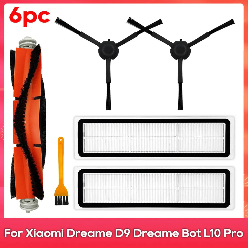 Compatible For ( Dreame D9 L10 Pro Trouver Robot LDS Vacuum Finder ) Spare Parts Accessories Main Side Brush Mop Hepa Filter