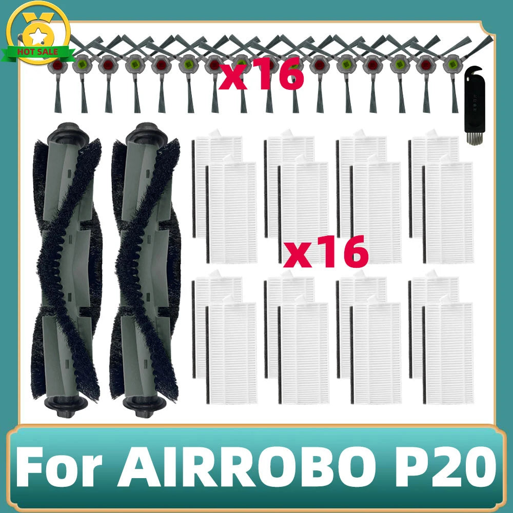 Compatible For AIRROBO P20 Robot Vacuum Cleaner Main Side Br