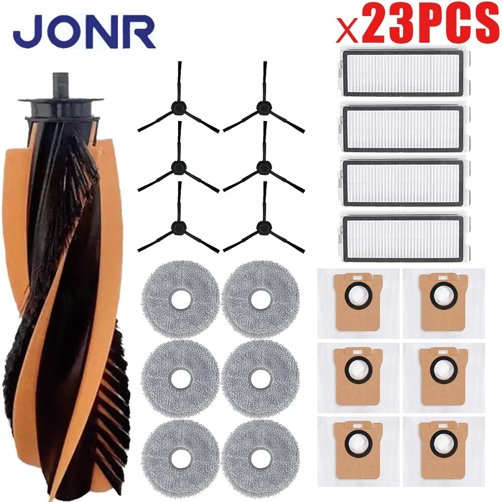 Spare Parts For JONR P20 PRO/T5 Pro Robot Vacuum Cleaner Main Side Brush Hepa Filter Mop Cloth Mop Pad Dust Bag Replacement