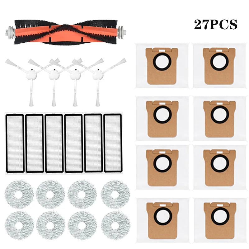 For Xiaomi Robot Vacuum X10+ X10 Plus B101GL Spare Parts Accessories Main Side Brush Hepa Filter Dust Bag Rag Mop Stand Dust Box
