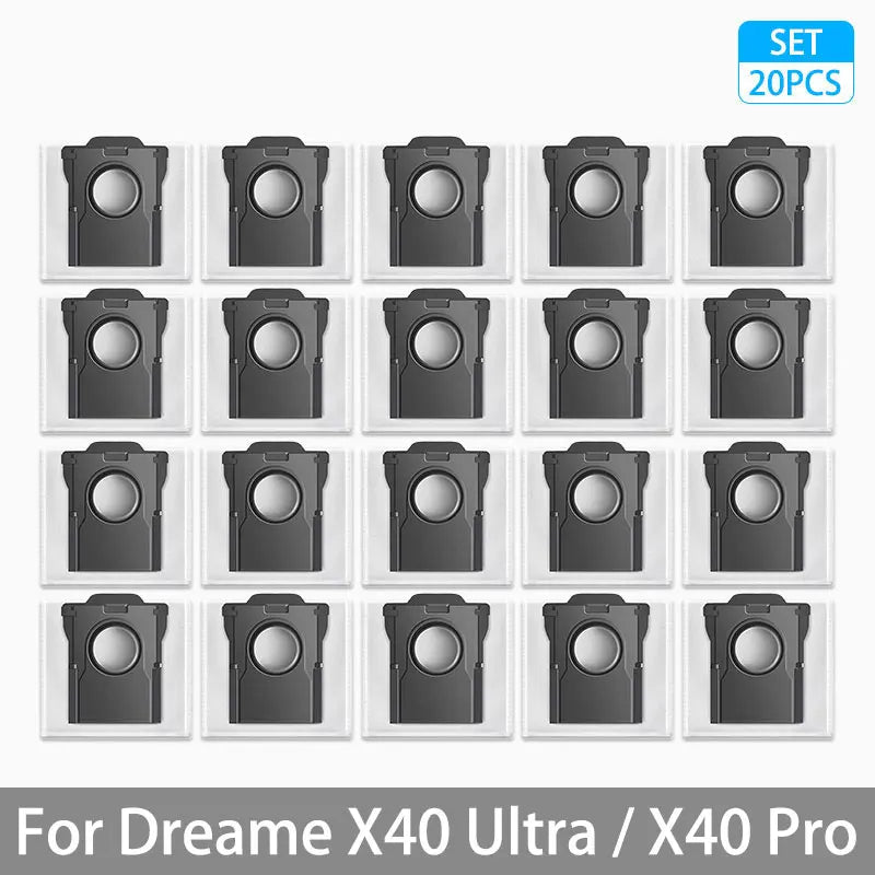 Dreame X40 Ultra / X40 Pro Accessories Rubber Main Side Brush Mop Cloth Dust Bag HEPA Filter Robot Vacuum Replacement Parts