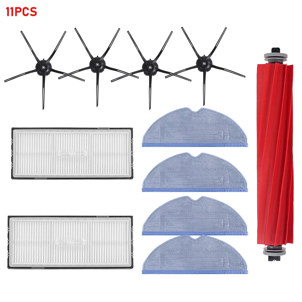 Main Brush Side Brush HEPA Filter Mop Cloth Kit Parts for Roborock S7 S70 S75 S7MaxV S7 Maxv Ultra T7S T7S Plus G10 Robot Vacuum