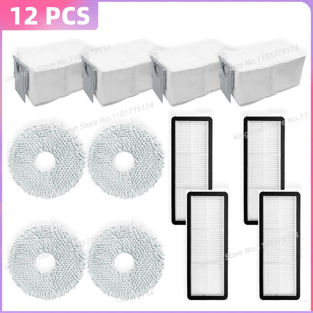Fit For ( Roborock Qrevo 5AE / Qrevo C / Qrevo C Pro ) Parts Main Side Brush Dust Bag Mop Cloth Filter