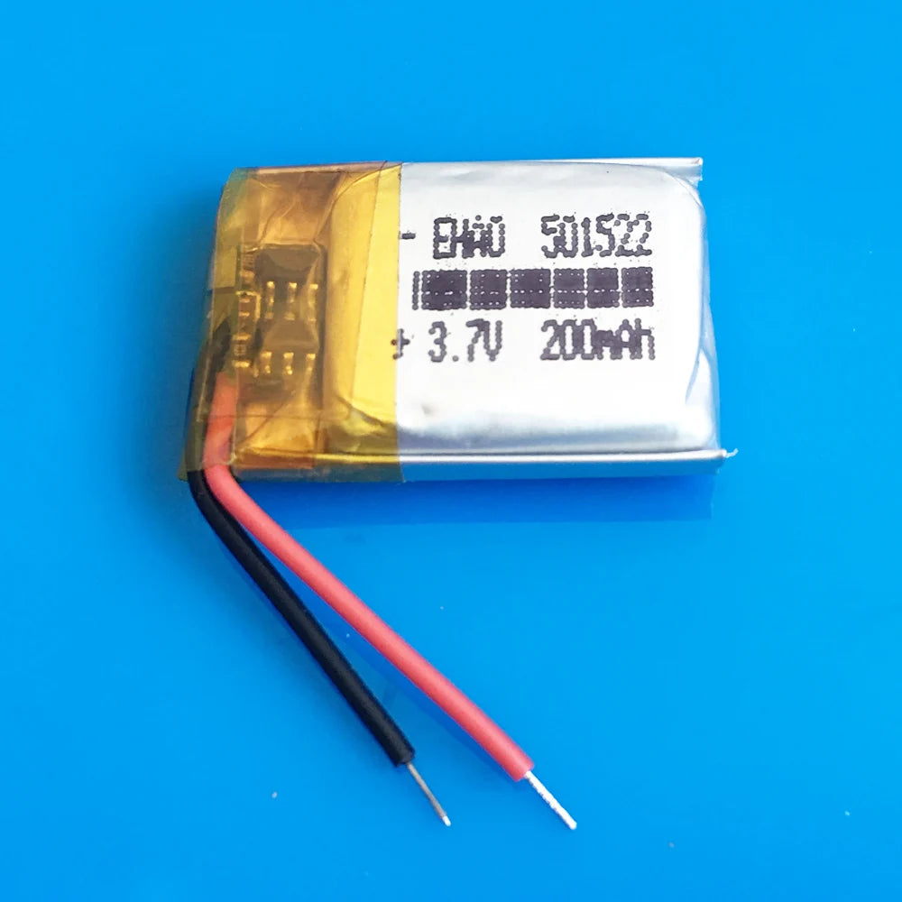 501522 Lipo Battery 3.7V 200mAh Rechargeable Small Battery For MP3 Bluetooth Earphone Bracelet Watch Pen MID Headphone