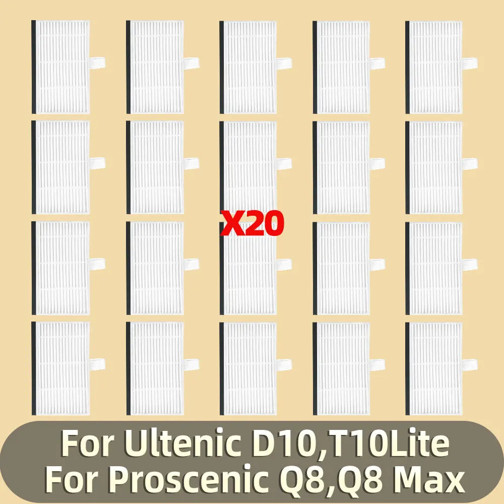 Accessories Fit For ( Ultenic D10 T10Lite Proscenic Q8 Q8 Max ) Vacuum Robot Main Roller Side Brush Mop Pad Filter Hepa Parts