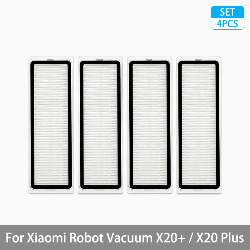 For Xiaomi Robot Vacuum X20+ / X20 Plus Parts Accessories Main Brush Side Brush Hepa Filter Mop Cloth Dust Bag Replacement Spare