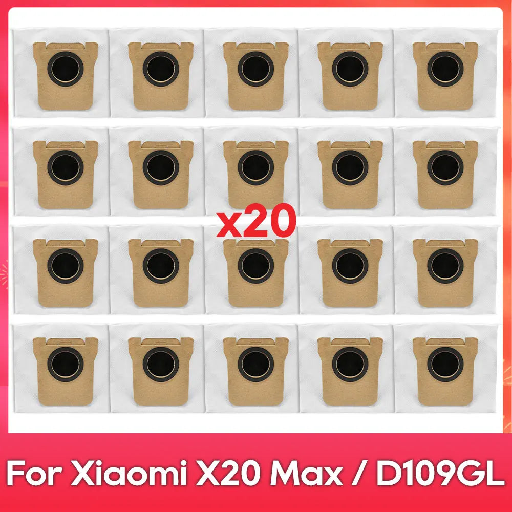 Fit For ( Xiaomi Robot Vacuum X20 Pro X20 Max M30 M40S D102GL D109GL D102 ) Part Accessory Brush Filter Mop Dust Bag