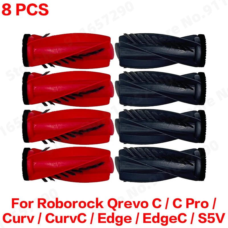 Roborock Qrevo C/C Pro/Curv/CurvC/Edge/EdgeC/S5V Compatible Main Side Brush Mop Cloth Dust Bag & Filter Set