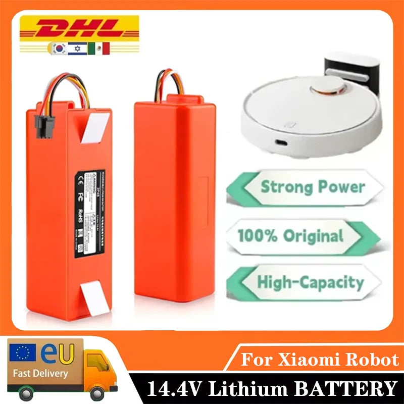 2P4S 14.4V 5200mAh Original Robotic Vacuum Cleaner Replaceme