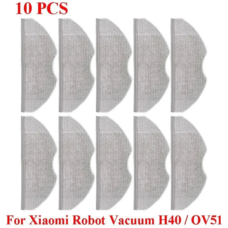 2/4/5/6/8/10/15/20pcs Mop Cloth For Xiaomi Robot Vacuum S40 OV81 S40C E101 H40 OV51 Robot Vacuum Cleaner Washable Mop Pads Part