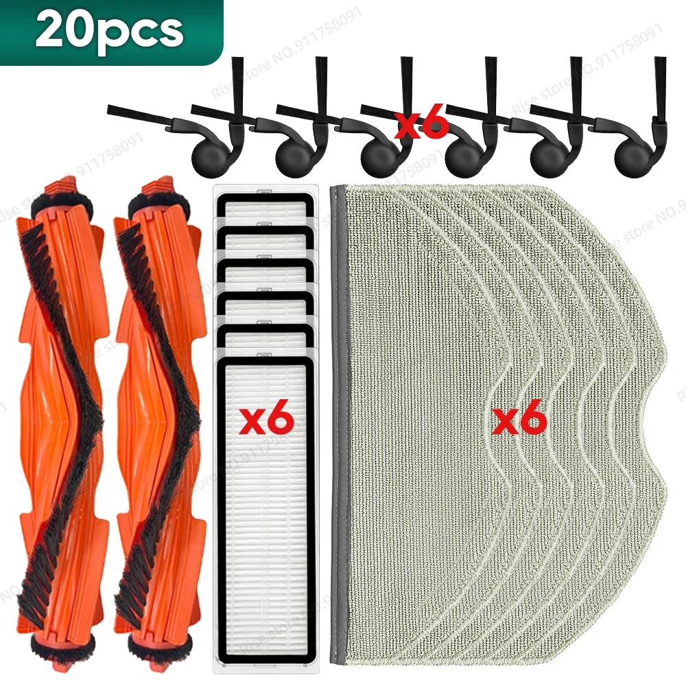 Compatible for Xiaomi Robot Vacuum S40 / OV81 Accessories Main Brush Hepa Filter Mop Cloth Replacement Parts