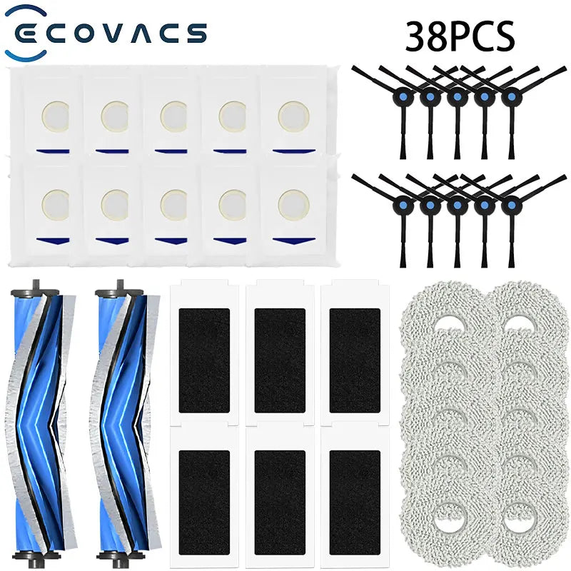 Fit For Ecovacs T30 Pro Omni / T30 OMNI YEEDI M12 ULTRA PLUS / M12 Pro+ Parts Main Roller Side Brush Filter Dust Bag Mop Cloth