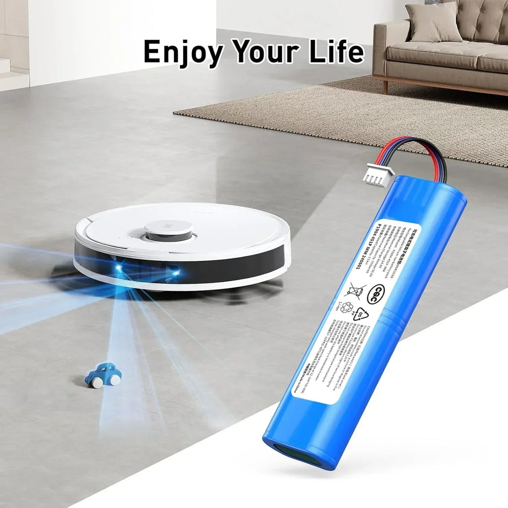 6500mAh Replacement Battery for Ecovacs Deebot Ozmo 900 901 