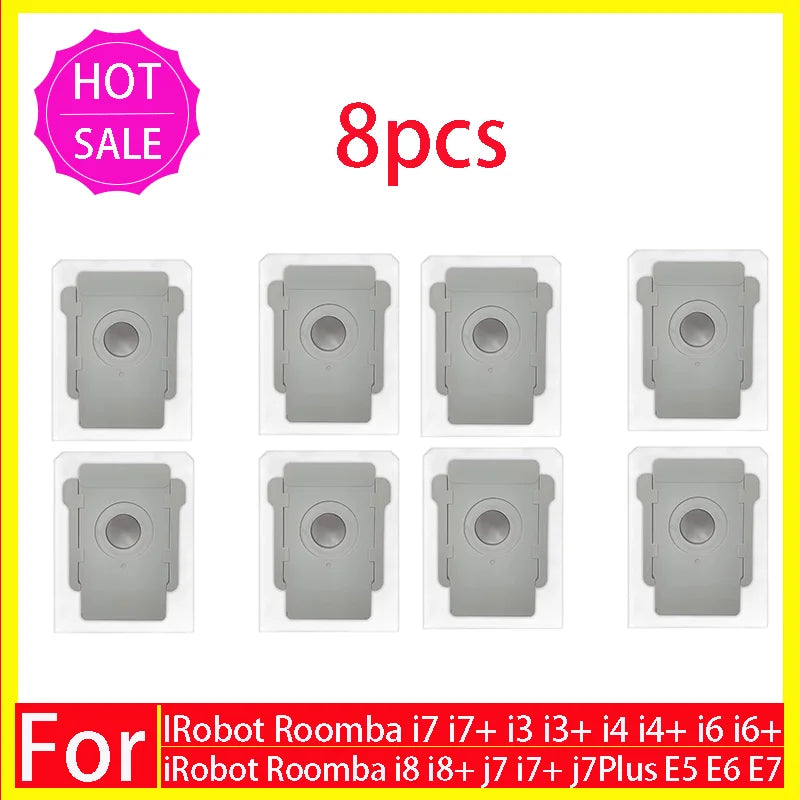 Main Side Brush Hepa Filter Dust Bag For iRobot Roomba i3 i4 i6 i7 i8 j7 E5 E6 E7 Spare Parts Robot Vacuum Cleaner Accessories